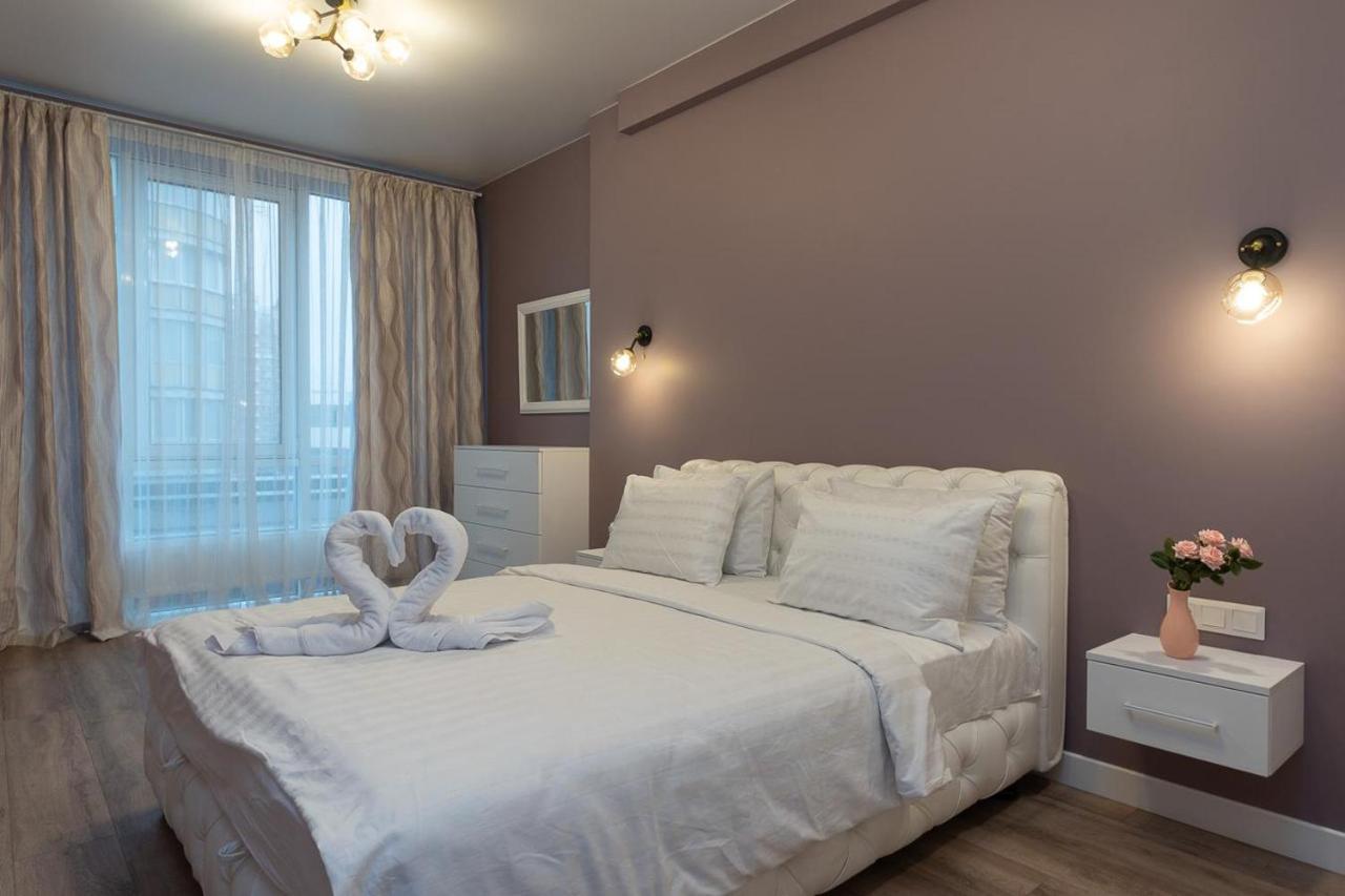 New Modern Apartments. Metro Minskaya Kiew Exterior foto